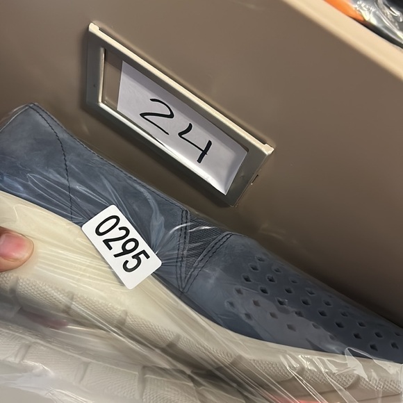 Ecco Felicia Womens navy Blue Nubuck Perforated Wedge Loafer Size EU40/US 9 - Picture 9 of 9